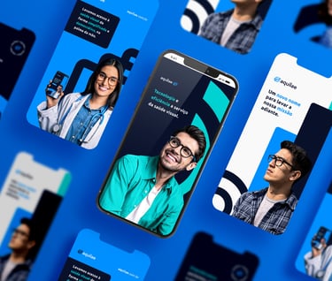 Projeto de identidade visual para Healthtech B2B — Estúdio Aguila