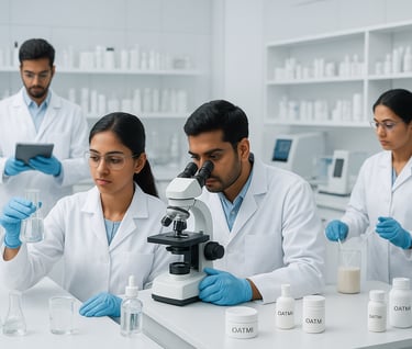 a group of people in lab coats and lab coats