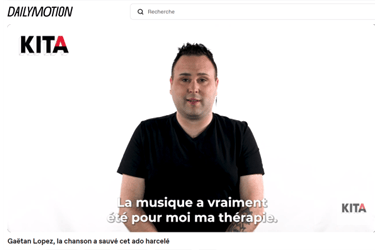 Photo de Gaëtan Lopez sauvé du harcèlement par la chanson