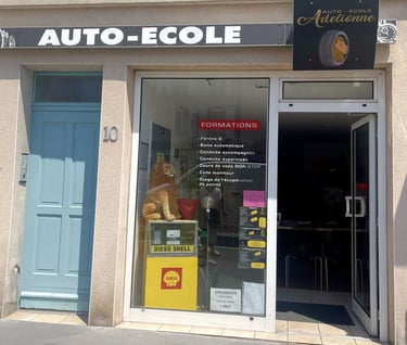 Devanture Auto école Adelionne