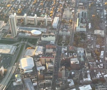 aerial view of capital plaza in albany ny upstate 518