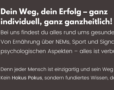 Gesundes Abnehmen - individuell