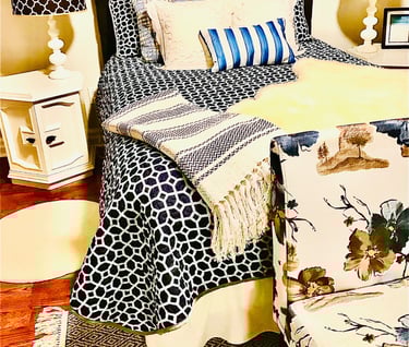 Blue Accents in Bedroom