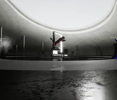 puma logo in a display room