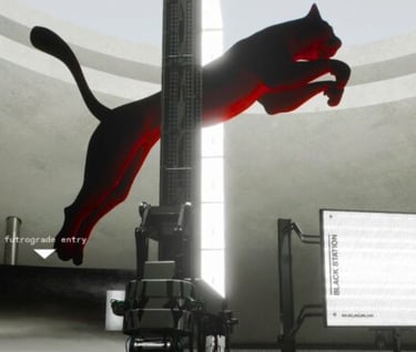 Puma Futrograde Image-a cat jumping over a pole 