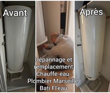 plombier local Marseille 13010 pour un remplacement chauffe-eau 