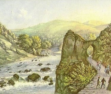 Pas de Roland Itxassou, pays basque autrefois, cerises basques, route de la Nive