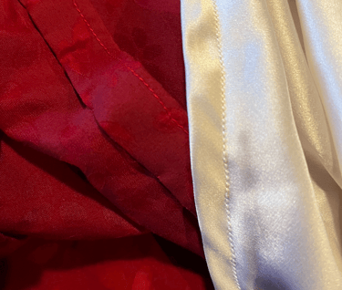 hemming a dress