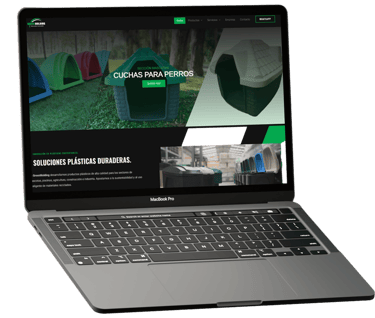 Página web de empresa plástica