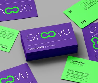 Groovu Visitenkarten Beispielbild