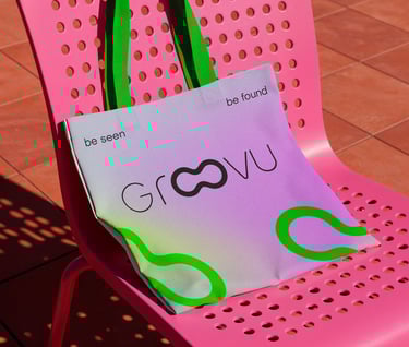 Werbematerial Einkaufstasche Groovu