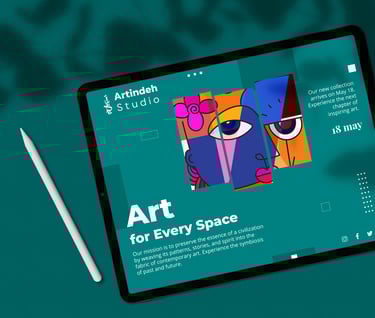 Artindeh Website Überblick