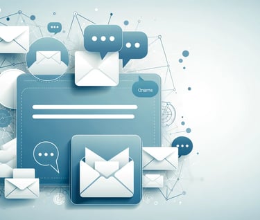 a phone with a bunch of email and email signature instaboostmarket.com