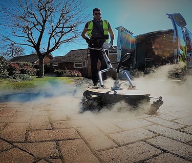 pressure washing surface cleaner from C Thru window Cleaners