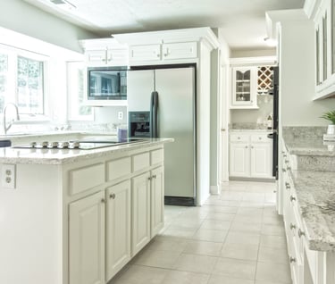 polished granite kitchen countertops