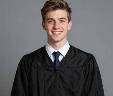 young man in college