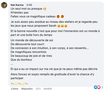 témoignage cercle origines Nat