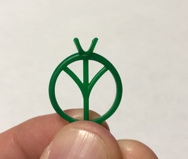 Vista Frontal Impresion 3D Anillo de Compromiso Solitario