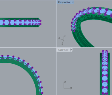 Modelado 3D de Churumbela con Diamantes