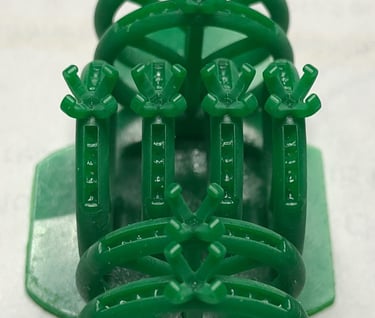 Vista 2 de Impresión 3D del lote de Anillo de Compromiso Oro Blanco 14k con Diamantes Laterales