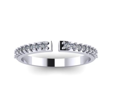 Render Vista Superior Churumbela Oro Blanco y Diamantes