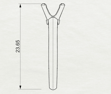 Vista Lateral Dibujo Sketch Anillo de Compromiso Solitario