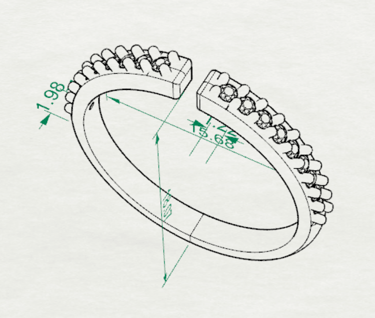 Vista Isometrica Churumbela con Diamantes