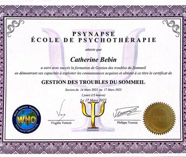 Gestion des troubles du sommeil