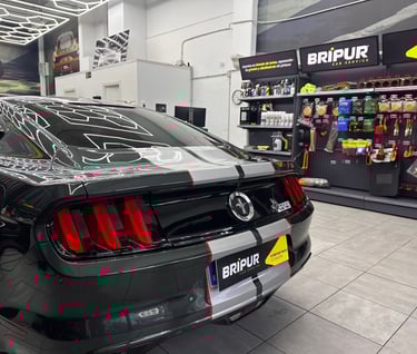 Tintado de lunas Ford Mustang en Madrid - Bripur.com