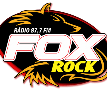 a fox rock radio station with a fox head