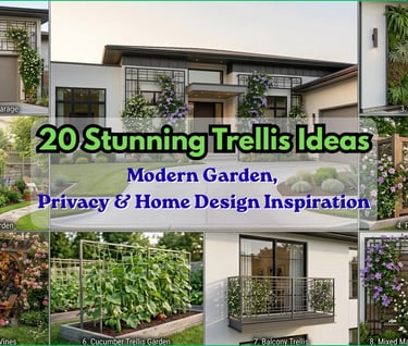 20 creative trellis ideas including wooden, metal, and vertical styles for gardens and modern homes