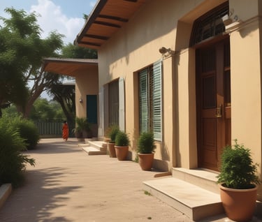 man standing near white wall