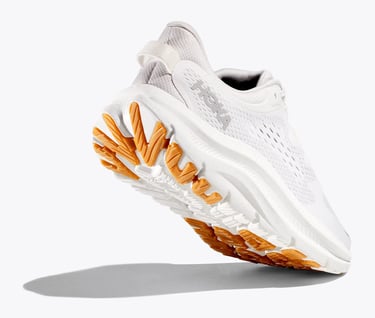 Hoka Kawana 2 running shoe in white photographed