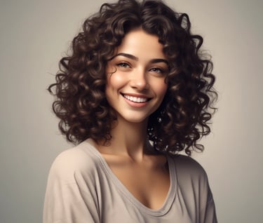 woman in black blazer with brown hair