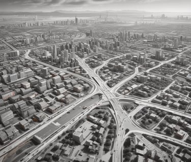 white and black abstract painting