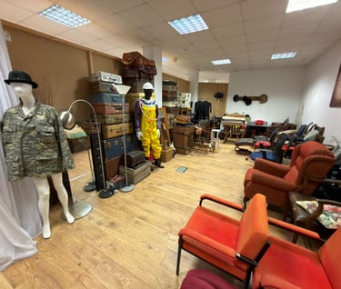 Atlas Studios prop room is located in the White room and houses all manner of amazing props.