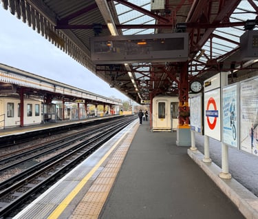 Ravenscourt Park Station in London, UK