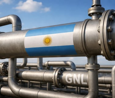 Gasoductos de transporte de gas natural licuado en Argentina durante la emergencia energética