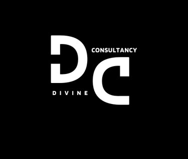 a black and white logo with the letter d and the letter d