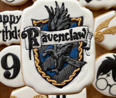 Harry Potter cookies; Ravenclaw cookies