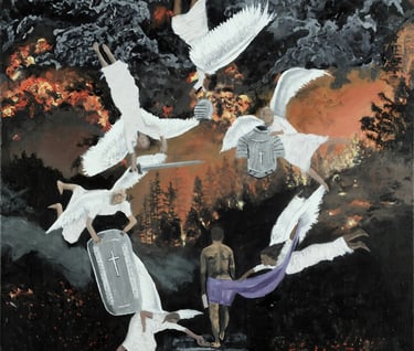 Bible verse wall art around the armor of God test.