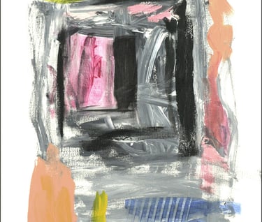 An intuitive painting, abstract painting