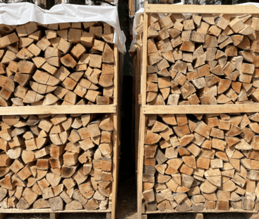 stère de bois stockés