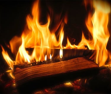 flamme de cheminée