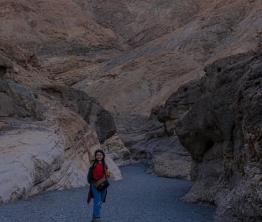 Hiking Mosaic Canyon, Death Valley Hiking, Sunset in Death Valley