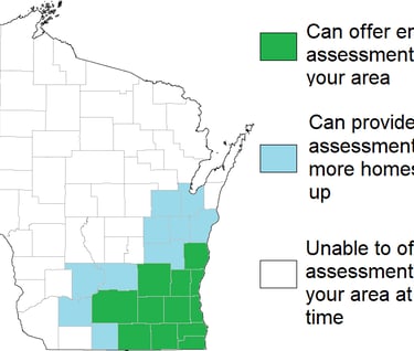 Energy assessments available in Milwaukee, Kenosha, Racine, Walworth, Rock, Waukesha, Washington, Do
