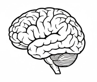 black and white brain image