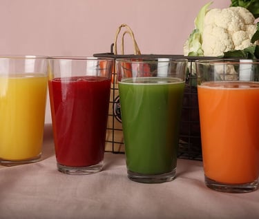 green smoothie vs juicing