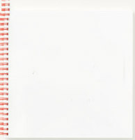 a notebook with a red and white spiral notebook