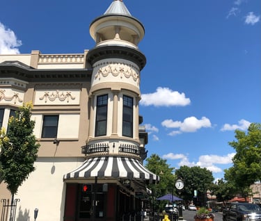 The historic Diamond Hotel in downtown Chico, California